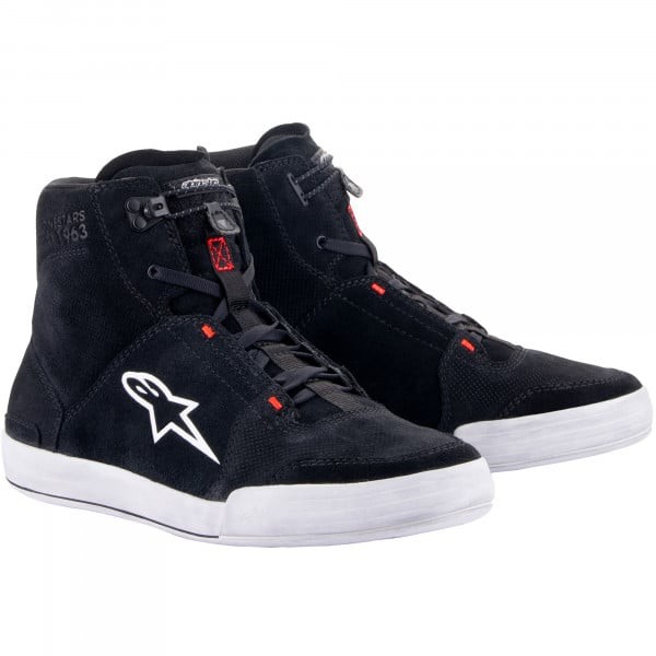 Alpinestars Alpinestars Chrome Riding Shoes - Black / Cool Grey / Red Fluo